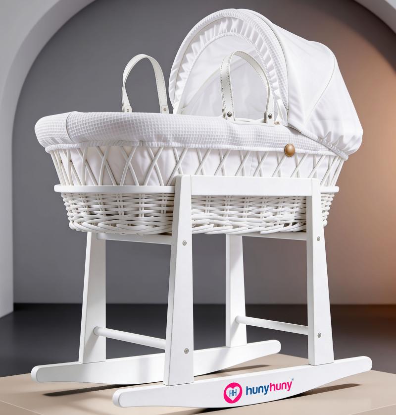 Rocking Crib, Canopy, Portable Bassinet