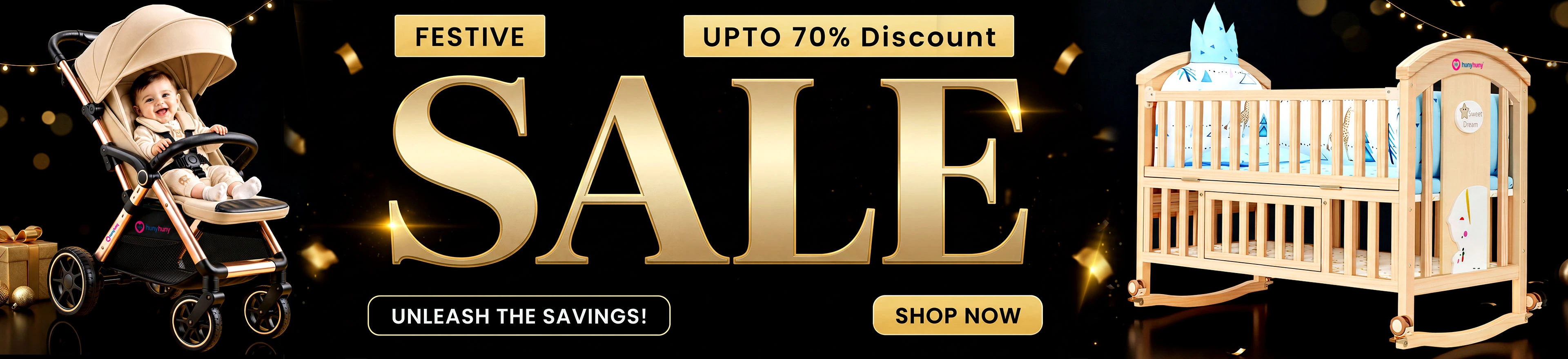 HunyHuny Festive Sale – Up to 70% Off Baby Products