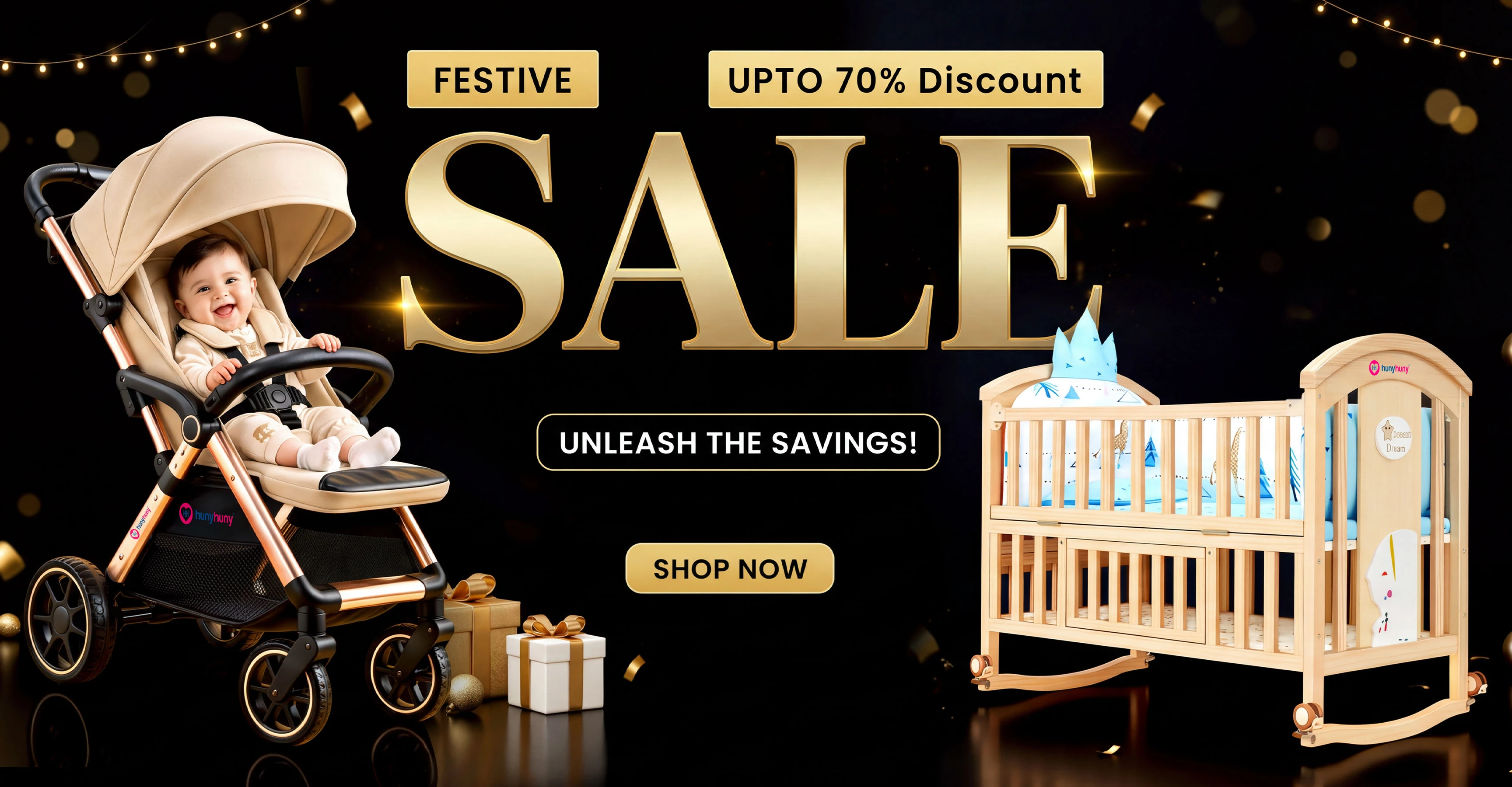 HunyHuny Mobile Festive Sale – Baby Products at Up to 70% Off